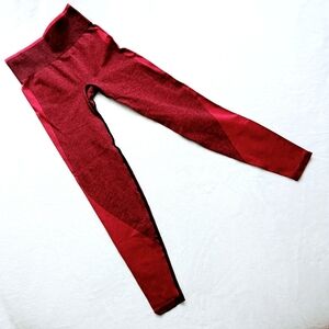 PINK Victoria’s Secret Red Heart Two-Tone Leggings XS
